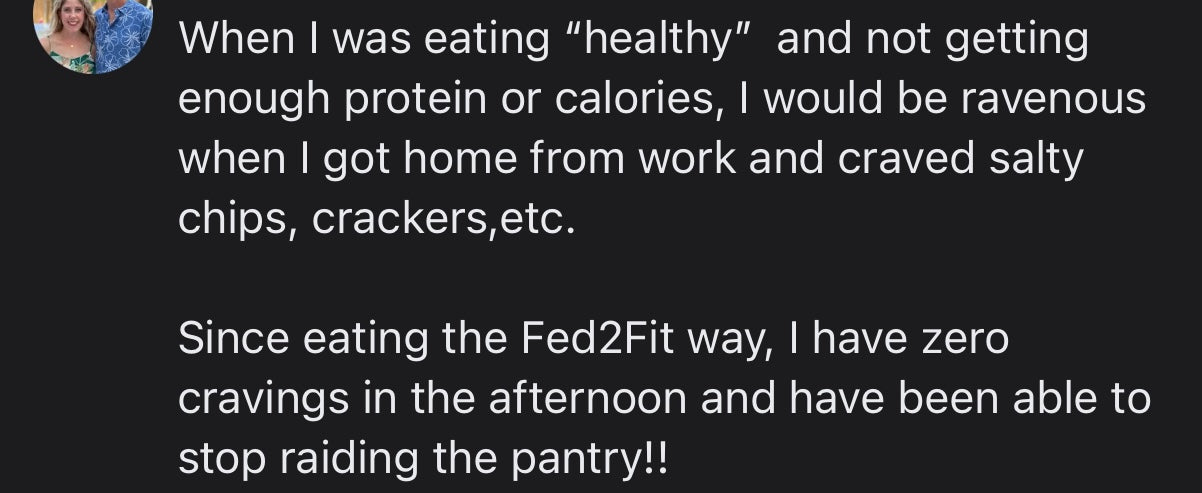Customer testimonial screenshot