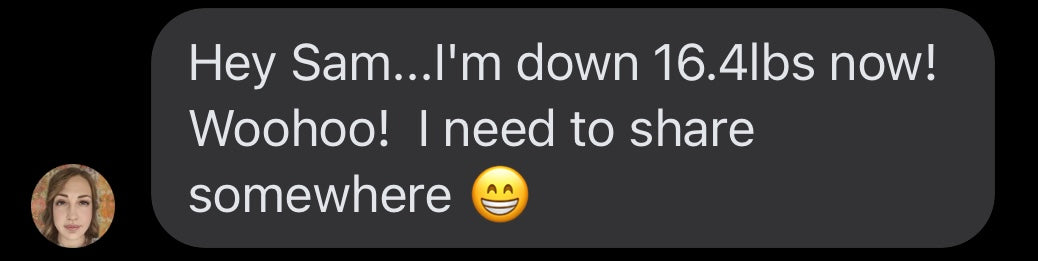 Customer testimonial screenshot