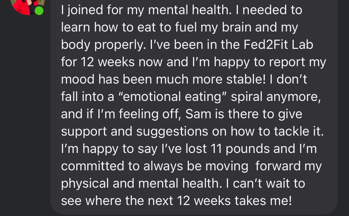Customer testimonial screenshot